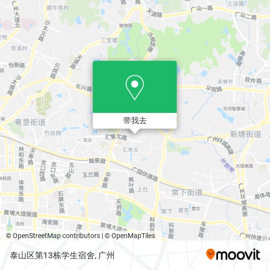 泰山区第13栋学生宿舍地图