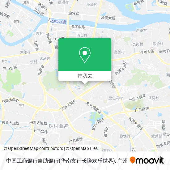 中国工商银行自助银行(华南支行长隆欢乐世界)地图
