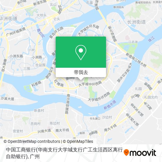 中国工商银行(华南支行大学城支行广工生活西区离行自助银行)地图