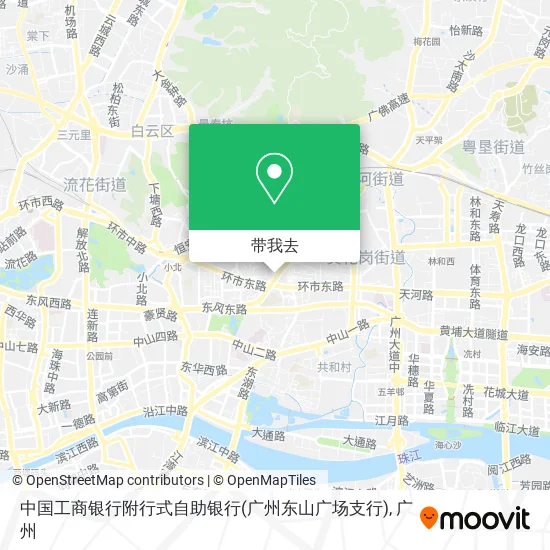 中国工商银行附行式自助银行(广州东山广场支行)地图