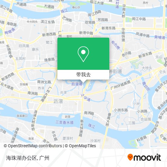 海珠湖办公区地图