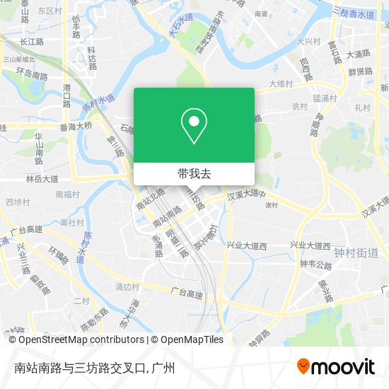 南站南路与三坊路交叉口地图