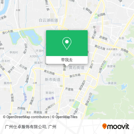 广州仕卓服饰有限公司地图