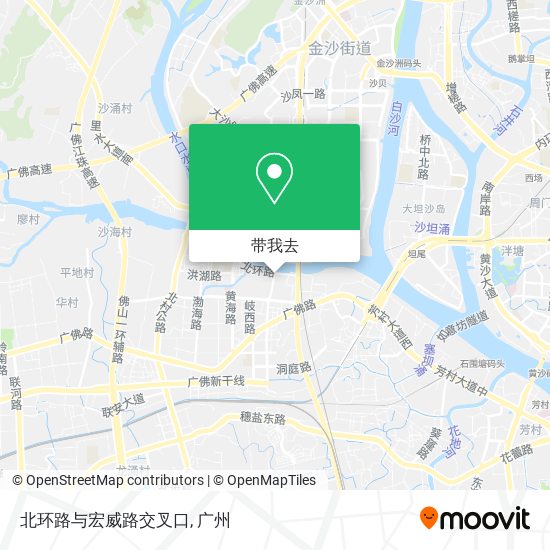 北环路与宏威路交叉口地图