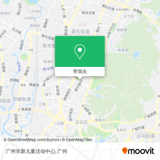 广州市新儿童活动中心地图