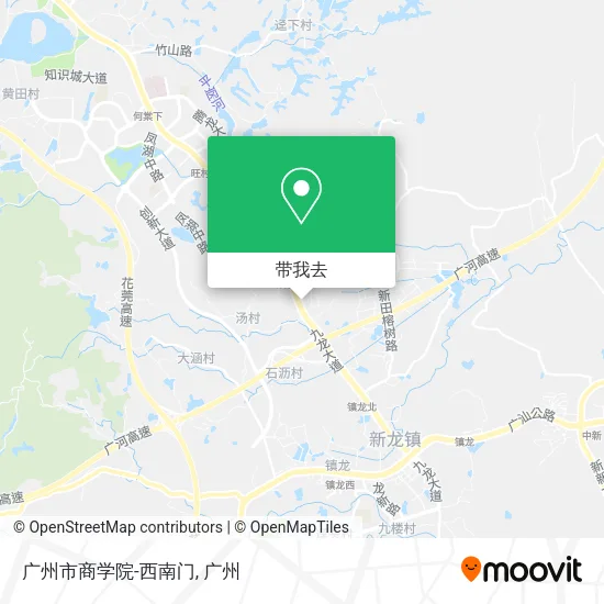 广州市商学院-西南门地图