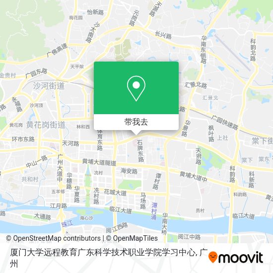厦门大学远程教育广东科学技术职业学院学习中心地图