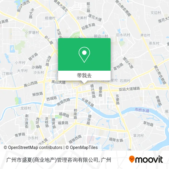广州市盛夏(商业地产)管理咨询有限公司地图