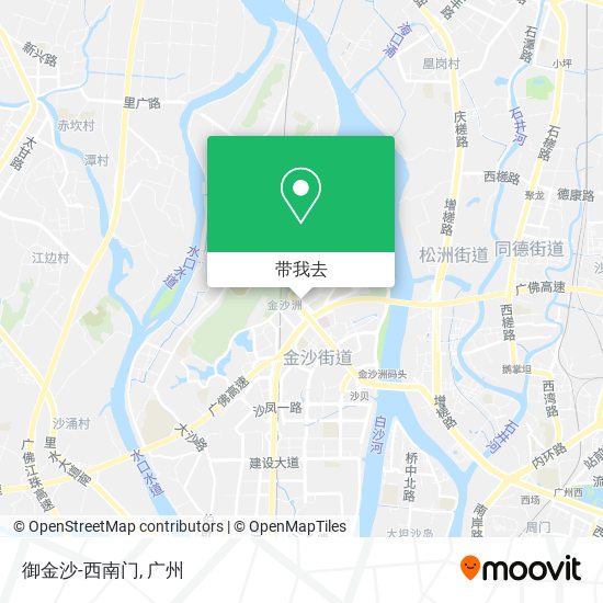 御金沙-西南门地图