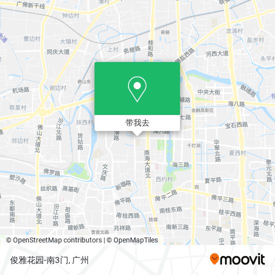 俊雅花园-南3门地图