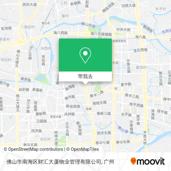 佛山市南海区财汇大厦物业管理有限公司地图