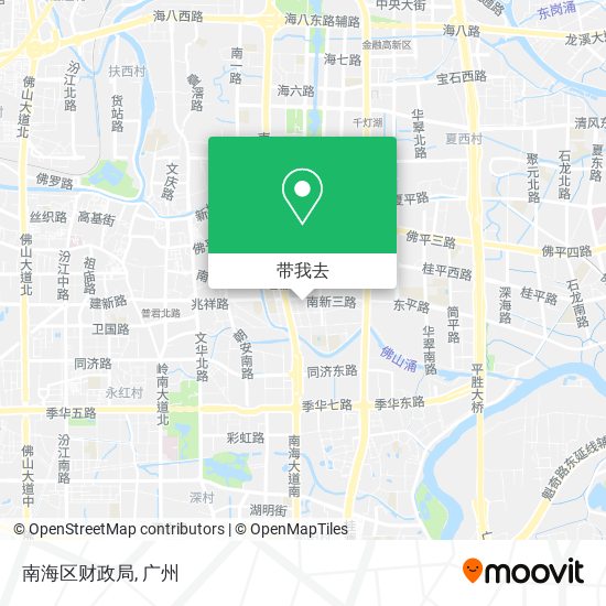 南海区财政局地图