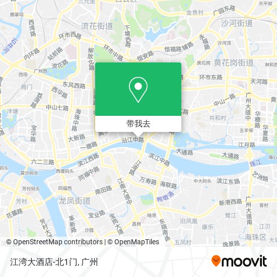 江湾大酒店-北1门地图