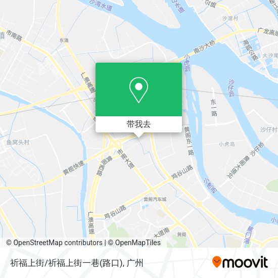 祈福上街/祈福上街一巷(路口)地图