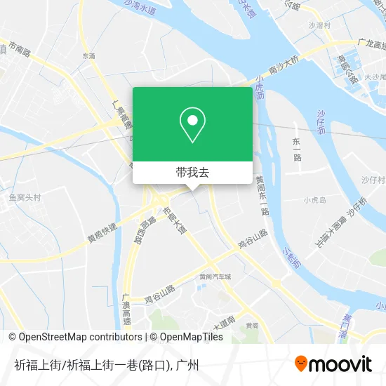 祈福上街/祈福上街一巷(路口)地图