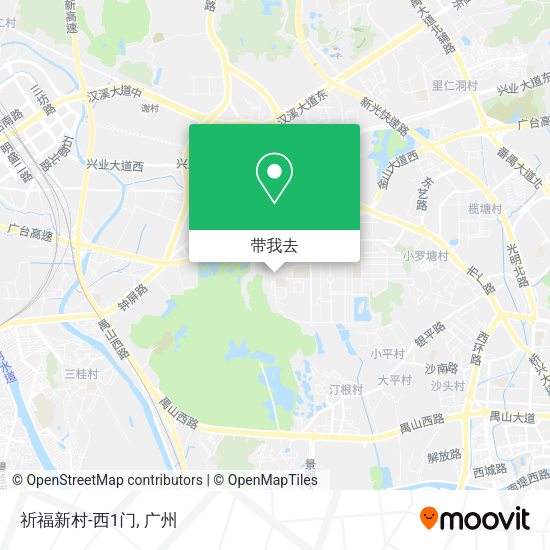 祈福新村-西1门地图