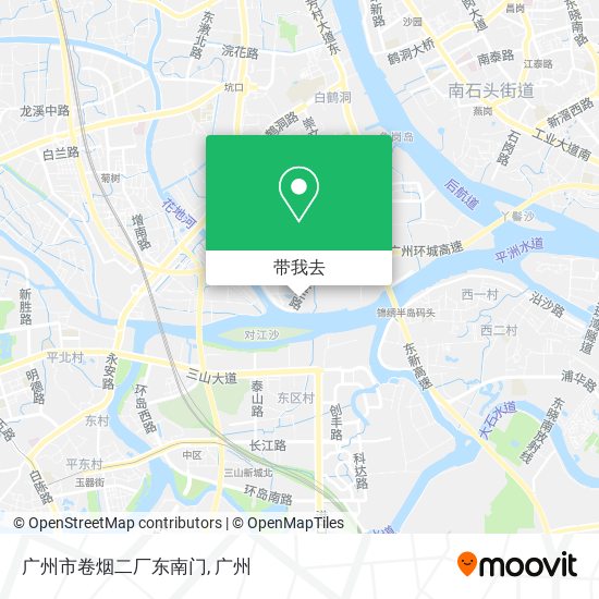 广州市卷烟二厂东南门地图