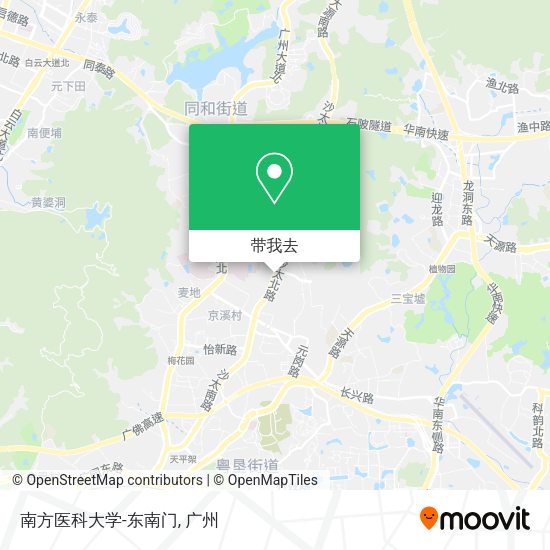 南方医科大学-东南门地图