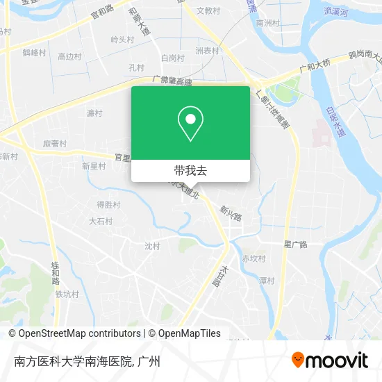 南方医科大学南海医院地图