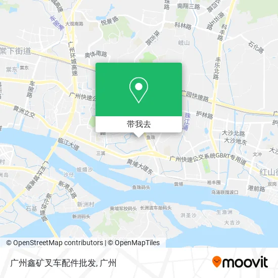 广州鑫矿叉车配件批发地图