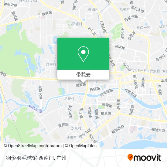 羽悦羽毛球馆-西南门地图