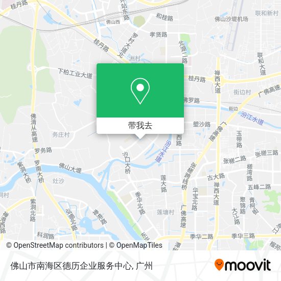 佛山市南海区德历企业服务中心地图