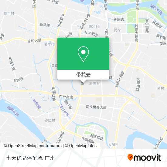 七天优品停车场地图