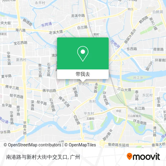 南港路与新村大街中交叉口地图
