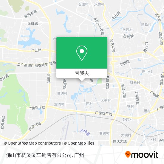 佛山市杭叉叉车销售有限公司地图