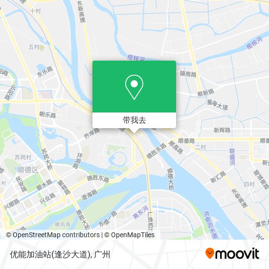 优能加油站(逢沙大道)地图
