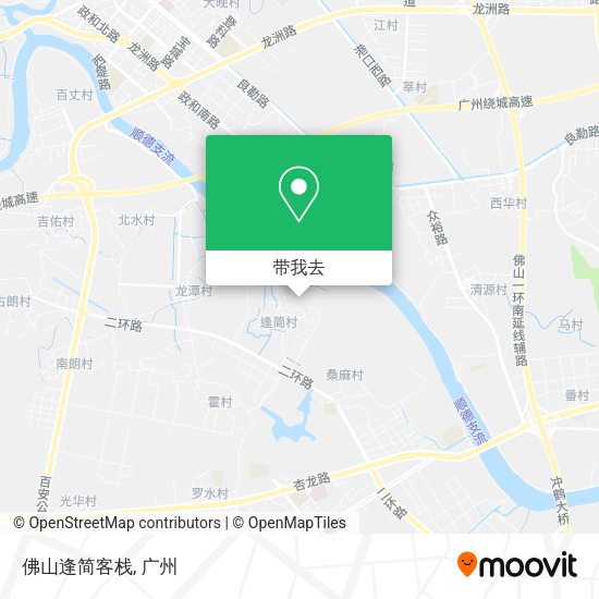 佛山逢简客栈地图