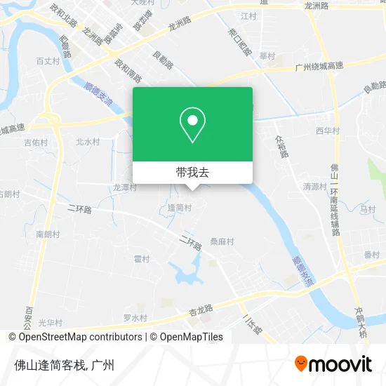 佛山逢简客栈地图