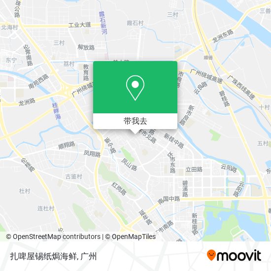 扎啤屋锡纸焗海鲜地图