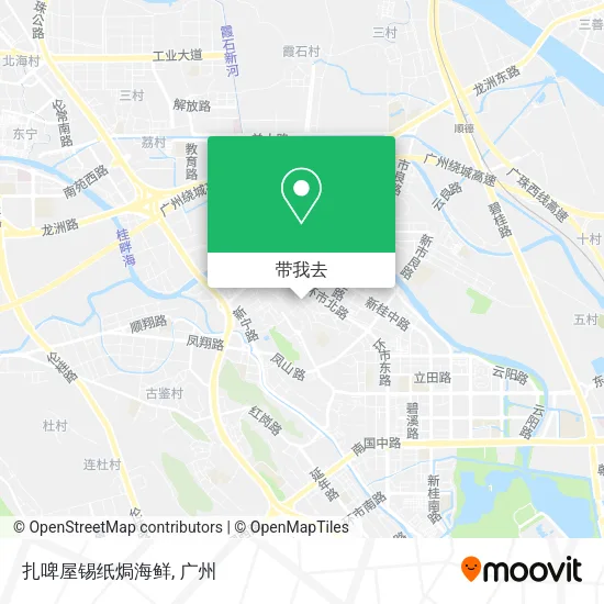 扎啤屋锡纸焗海鲜地图