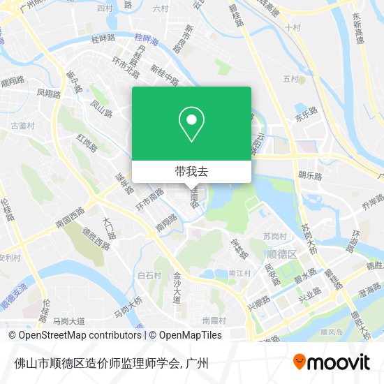 佛山市顺德区造价师监理师学会地图