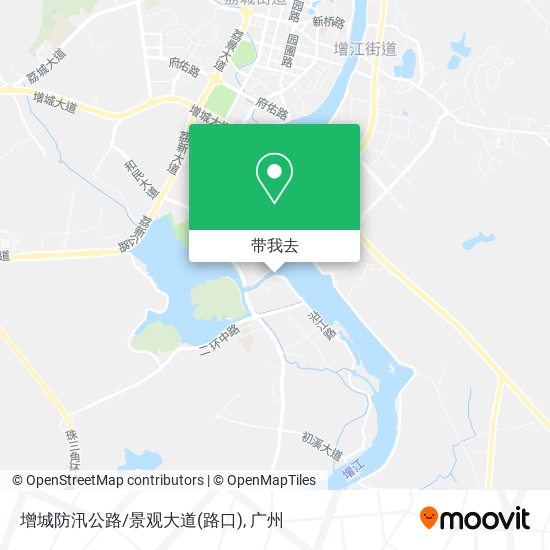 增城防汛公路/景观大道(路口)地图