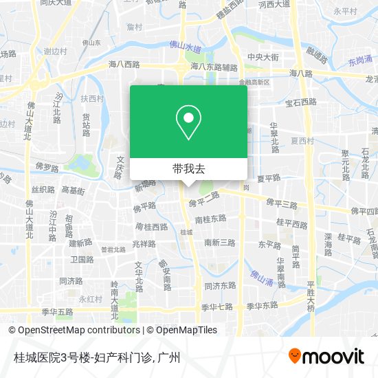 桂城医院3号楼-妇产科门诊地图