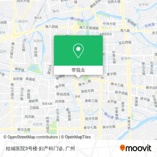 桂城医院3号楼-妇产科门诊地图
