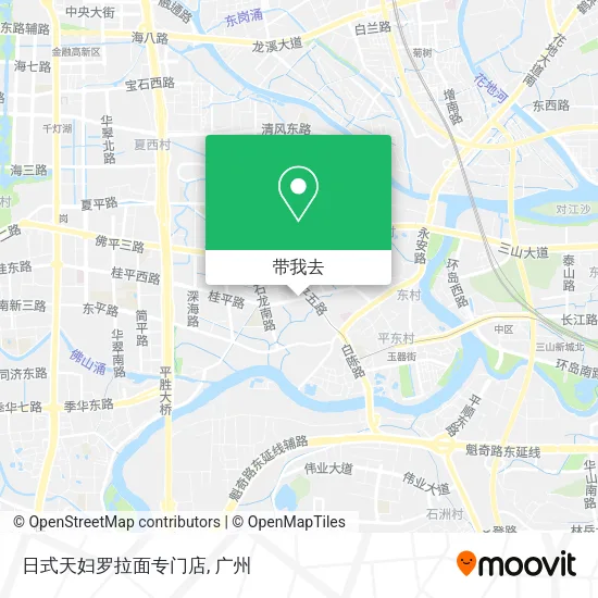 日式天妇罗拉面专门店地图
