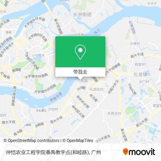 仲恺农业工程学院番禺教学点(和睦路)地图