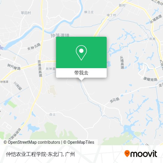 仲恺农业工程学院-东北门地图