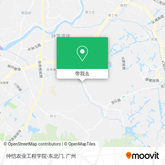 仲恺农业工程学院-东北门地图