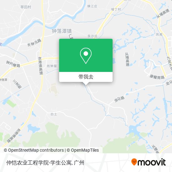 仲恺农业工程学院-学生公寓地图