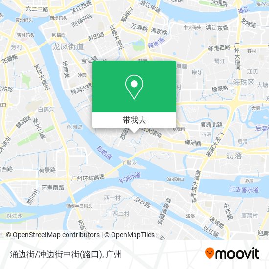 涌边街/冲边街中街(路口)地图