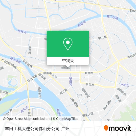 丰田工机大连公司佛山分公司地图