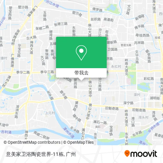 意美家卫浴陶瓷世界-11栋地图