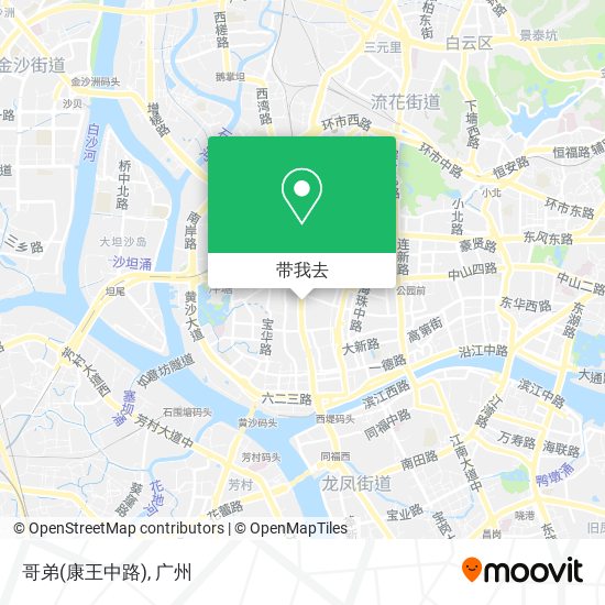 哥弟(康王中路)地图