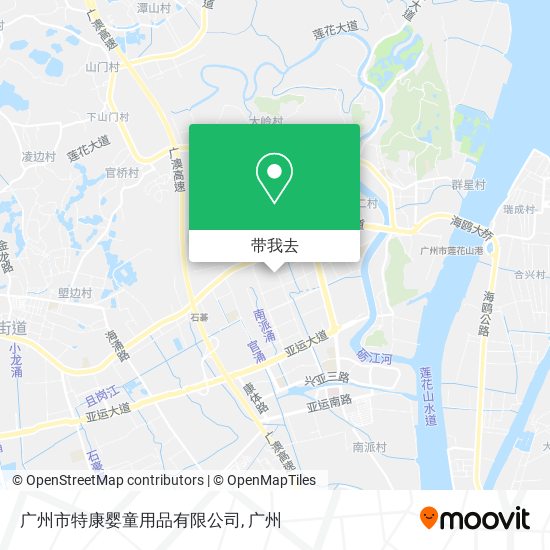 广州市特康婴童用品有限公司地图