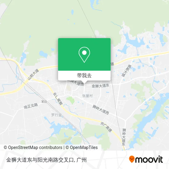 金狮大道东与阳光南路交叉口地图