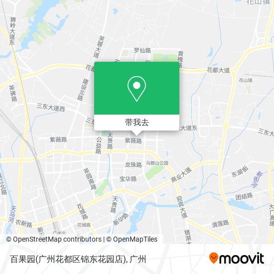百果园(广州花都区锦东花园店)地图